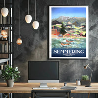 Semmering Austria Scenic Adventure Mid-Century Travel Poster PosterGoat