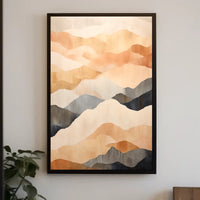 Serene Abstract Landscape Minimalist Abstract or Artistic Poster PosterGoat