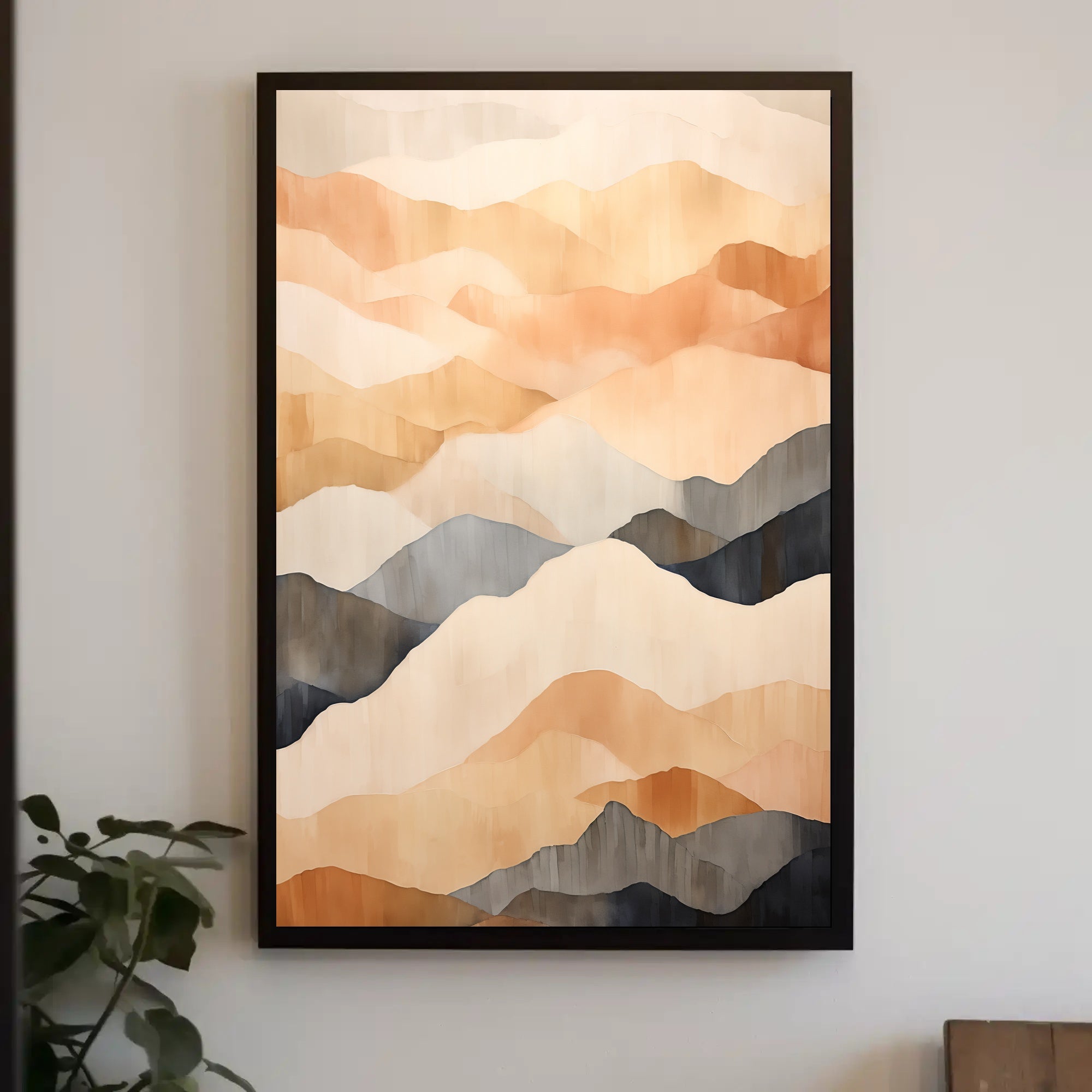 Serene Abstract Landscape Minimalist Abstract or Artistic Poster PosterGoat