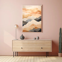 Serene Abstract Landscape Minimalist Abstract or Artistic Poster PosterGoat