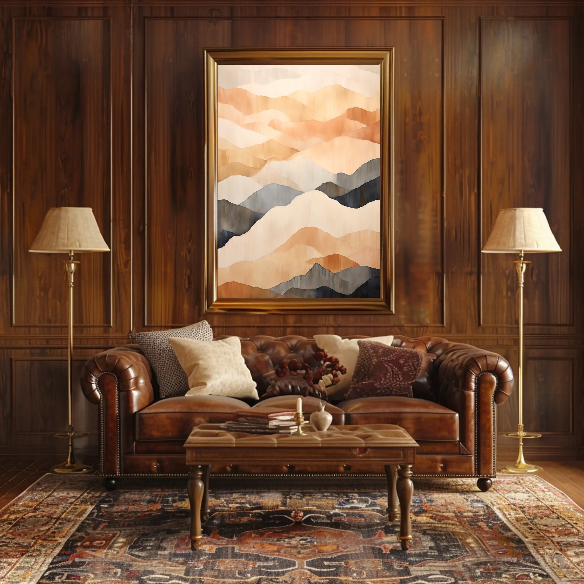 Serene Abstract Landscape Minimalist Abstract or Artistic Poster PosterGoat