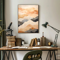 Serene Abstract Landscape Minimalist Abstract or Artistic Poster PosterGoat