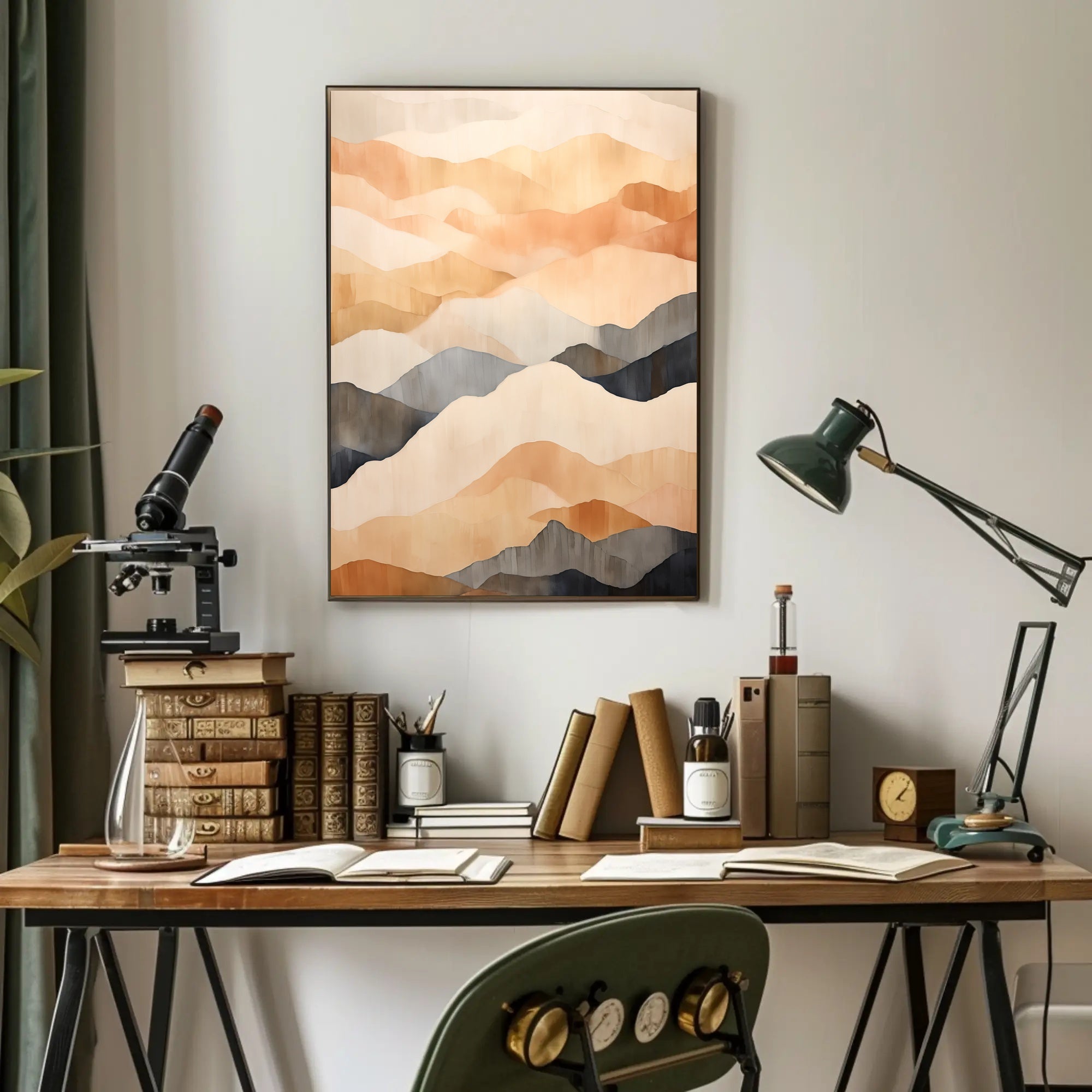 Serene Abstract Landscape Minimalist Abstract or Artistic Poster PosterGoat