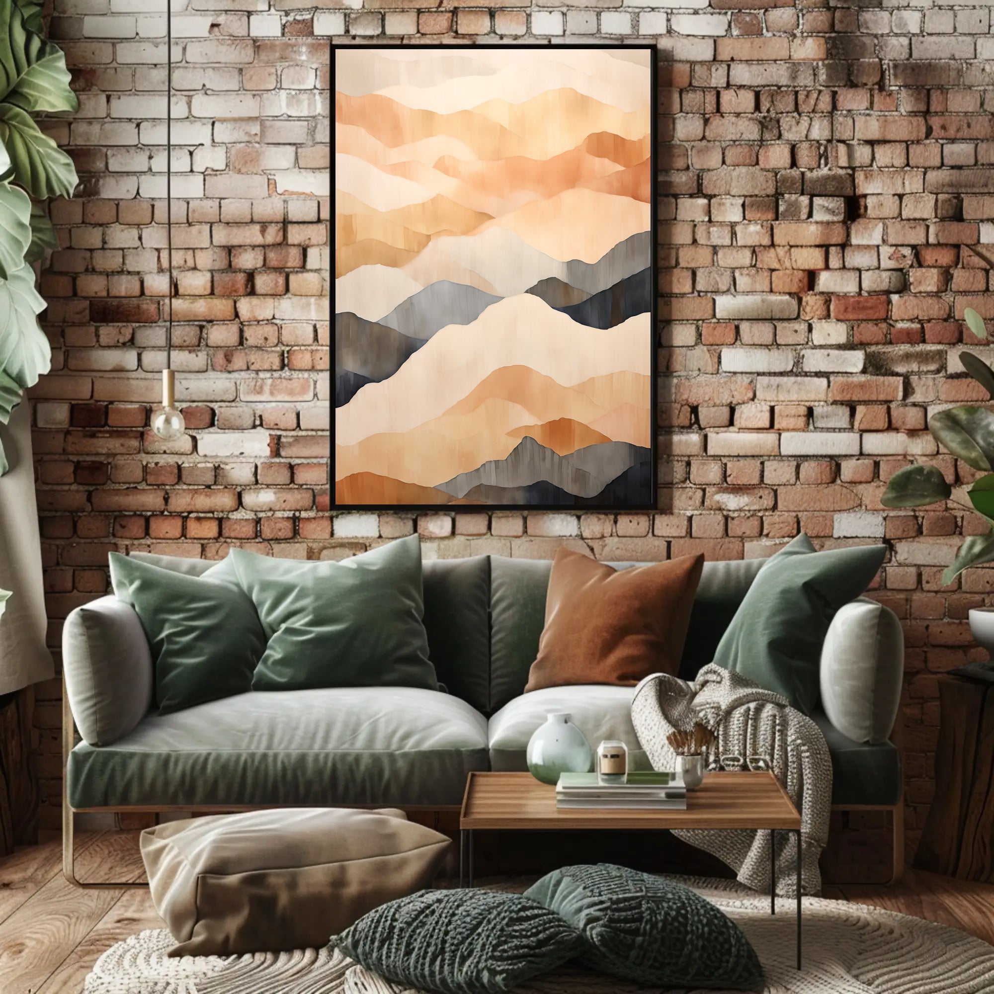 Serene Abstract Landscape Minimalist Abstract or Artistic Poster PosterGoat