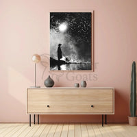 Serene Eastern Monk by Water Cultural Heritage Poster PosterGoat