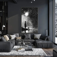 Serene Eastern Monk by Water Cultural Heritage Poster PosterGoat