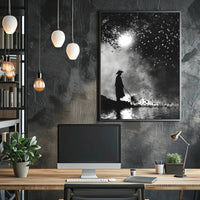 Serene Eastern Monk by Water Cultural Heritage Poster PosterGoat