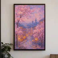 Serene European City Street Impressionism: Cultural or Heritage Poster PosterGoat
