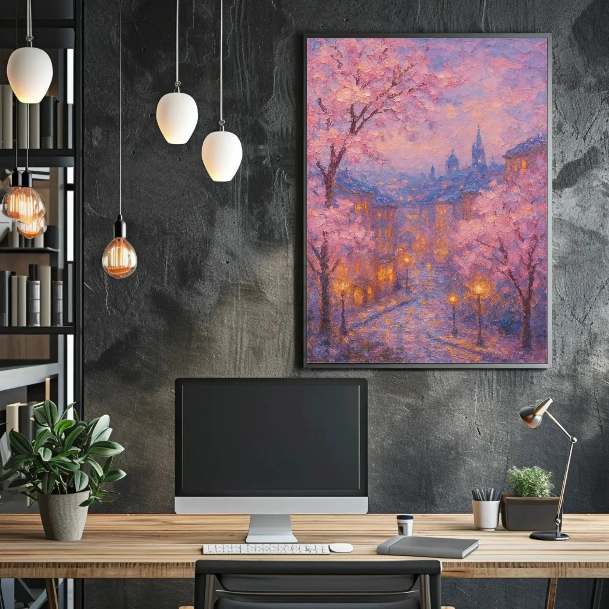 Serene European City Street Impressionism: Cultural or Heritage Poster PosterGoat