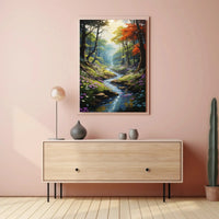 Serene Forest Escape Artistic Poster PosterGoat
