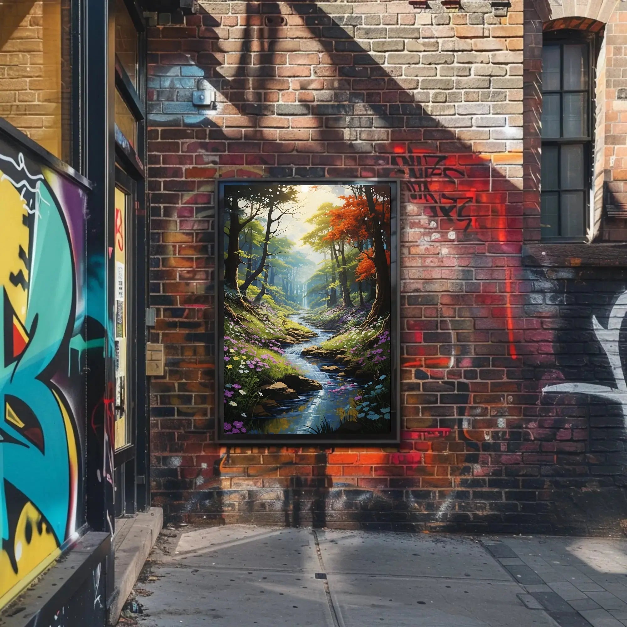 Serene Forest Escape Artistic Poster PosterGoat