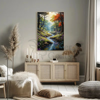 Serene Forest Escape Artistic Poster PosterGoat