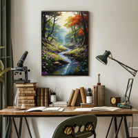 Serene Forest Escape Artistic Poster PosterGoat