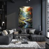 Serene Forest Escape Artistic Poster PosterGoat