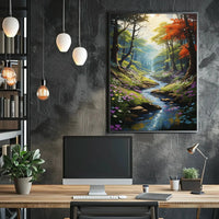 Serene Forest Escape Artistic Poster PosterGoat