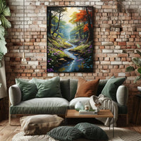Serene Forest Escape Artistic Poster PosterGoat