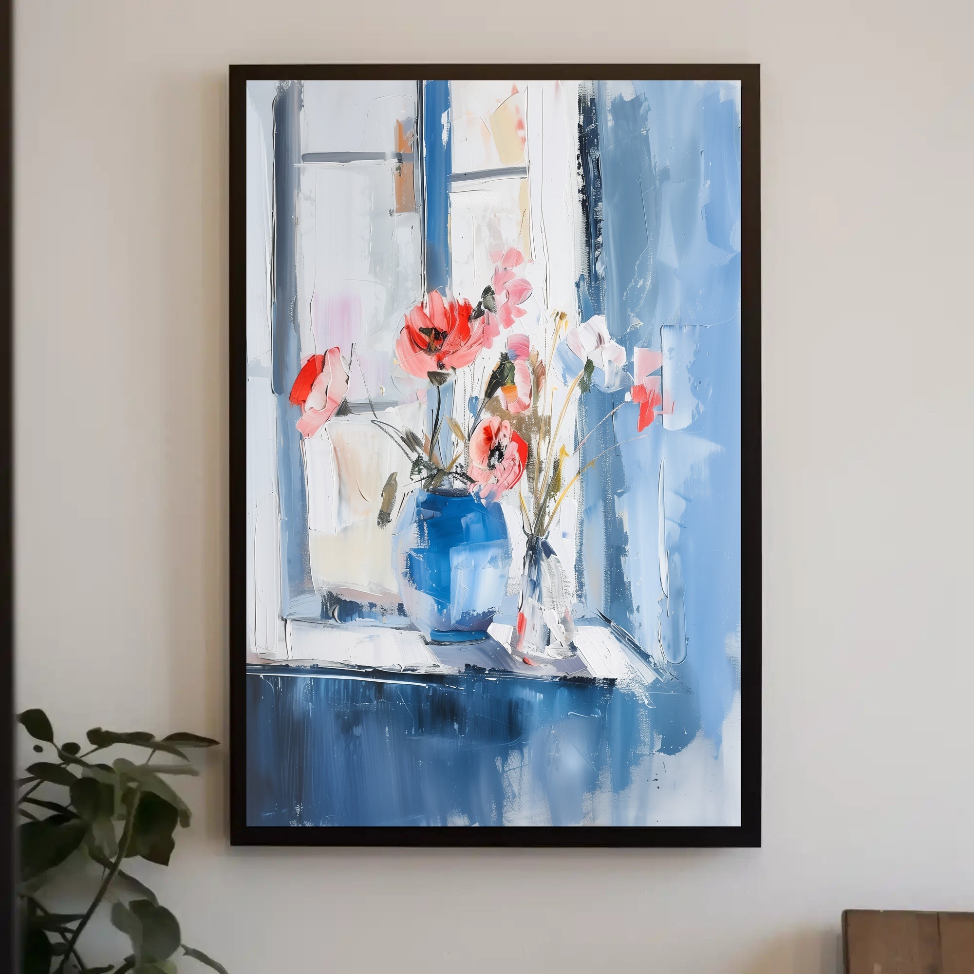 Serene Impressionistic Floral Still Life Artistic Poster PosterGoat