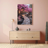 Serene Japanese Garden Scene Cultural or Heritage Poster PosterGoat