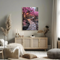 Serene Japanese Garden Scene Cultural or Heritage Poster PosterGoat