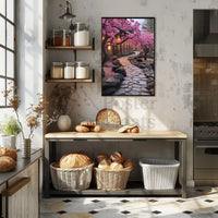 Serene Japanese Garden Scene Cultural or Heritage Poster PosterGoat