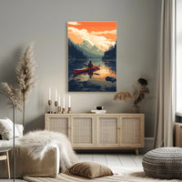 Serene Kayaking Adventure National Park Poster PosterGoat