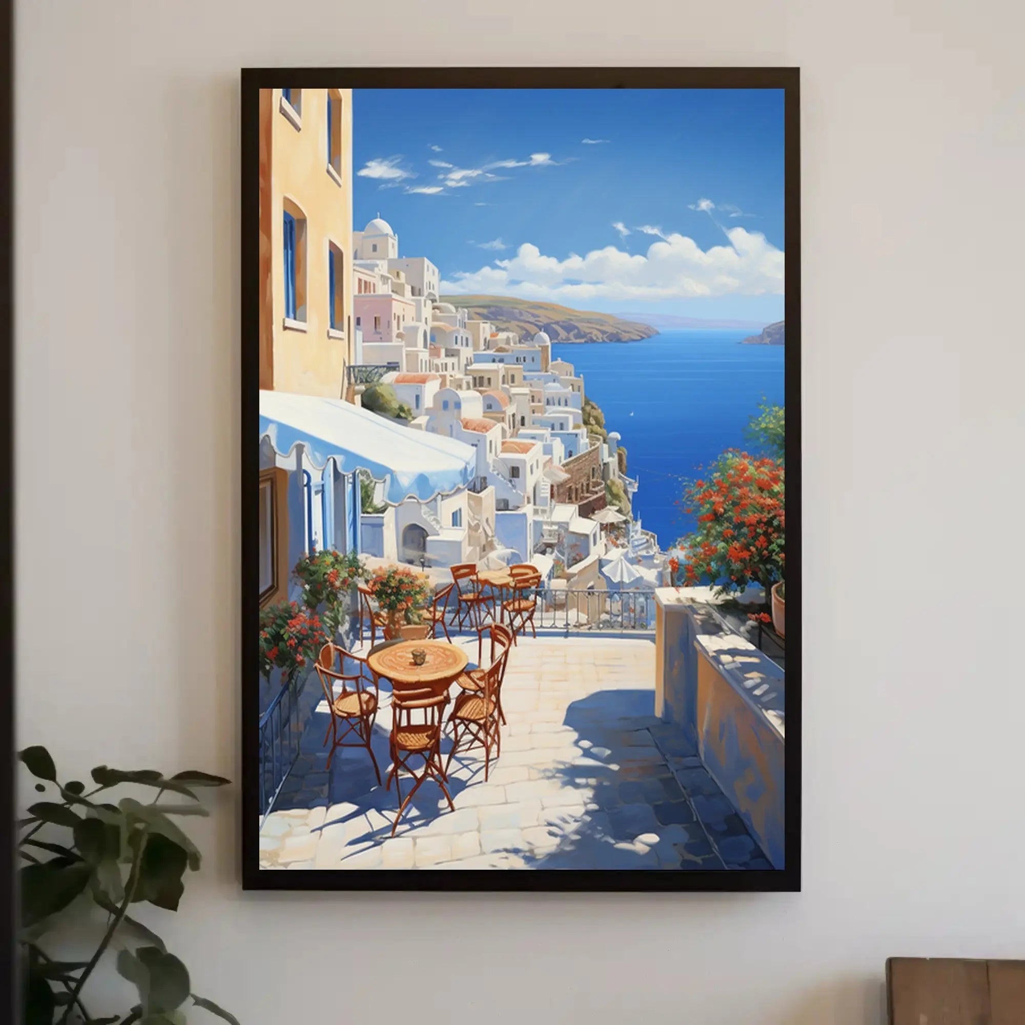 Serene Mediterranean Escape Artistic Travel Poster PosterGoat