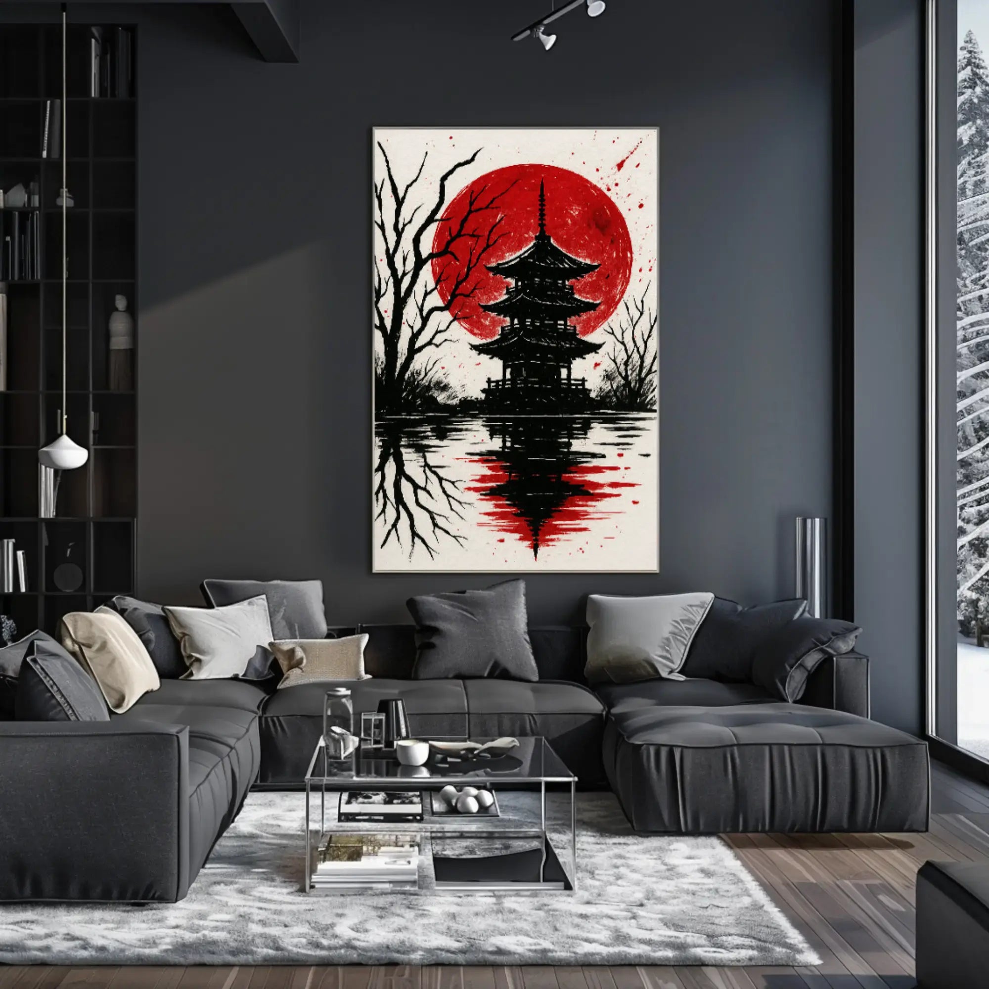 Serene Pagoda Reflection Cultural Heritage Poster PosterGoat