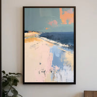 Serene Pastel Abstract Seascape Art Print - Abstract Poster PosterGoat