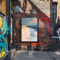 Serene Pastel Abstract Seascape Art Print - Abstract Poster PosterGoat