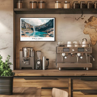 Serene Poço Azul Waterfall Travel Poster PosterGoat