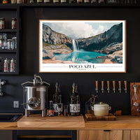 Serene Poço Azul Waterfall Travel Poster PosterGoat