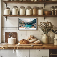 Serene Poço Azul Waterfall Travel Poster PosterGoat