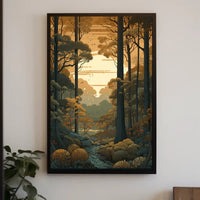 Serene Timeless Forest Landscape National Park Poster PosterGoat