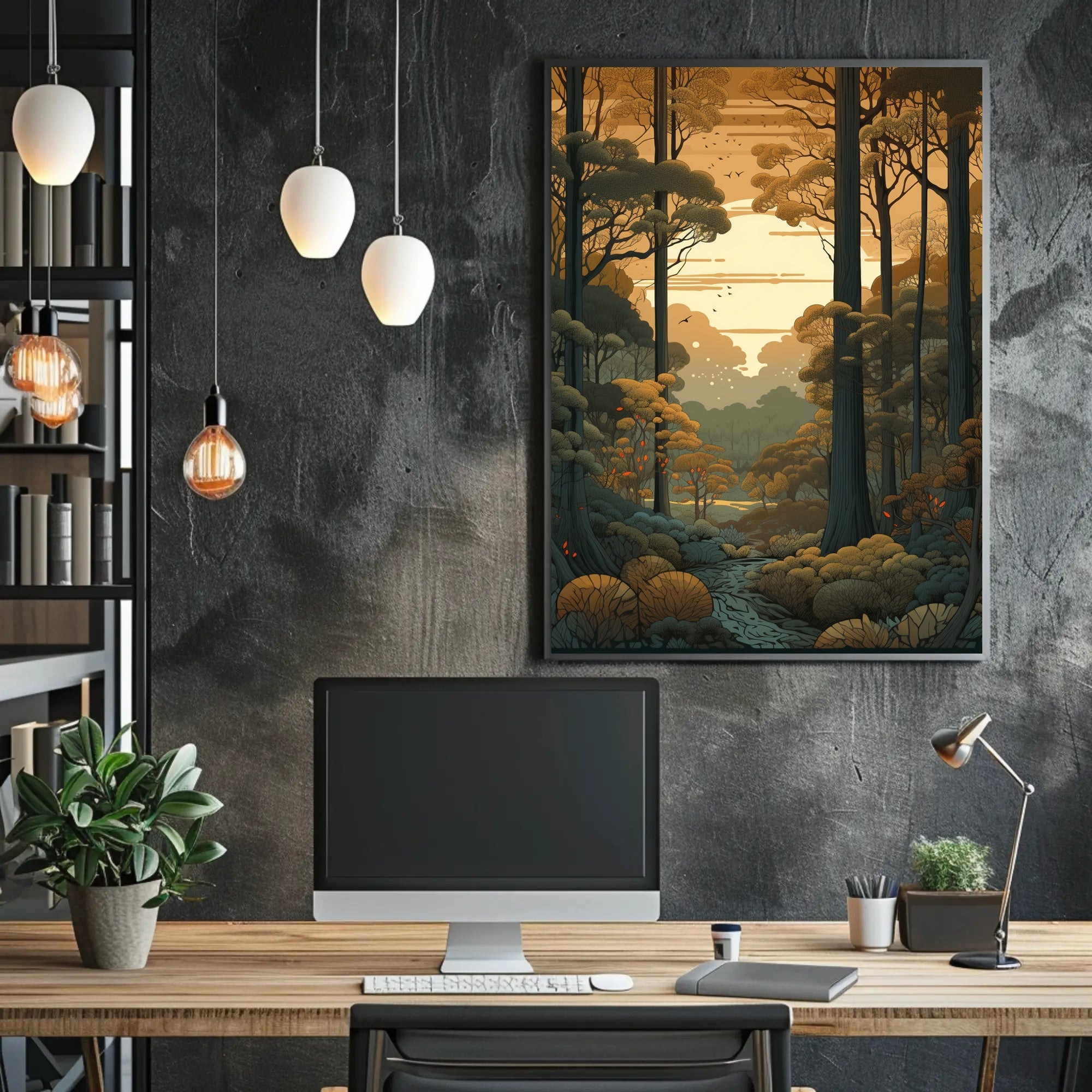 Serene Timeless Forest Landscape National Park Poster PosterGoat