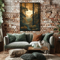 Serene Timeless Forest Landscape National Park Poster PosterGoat