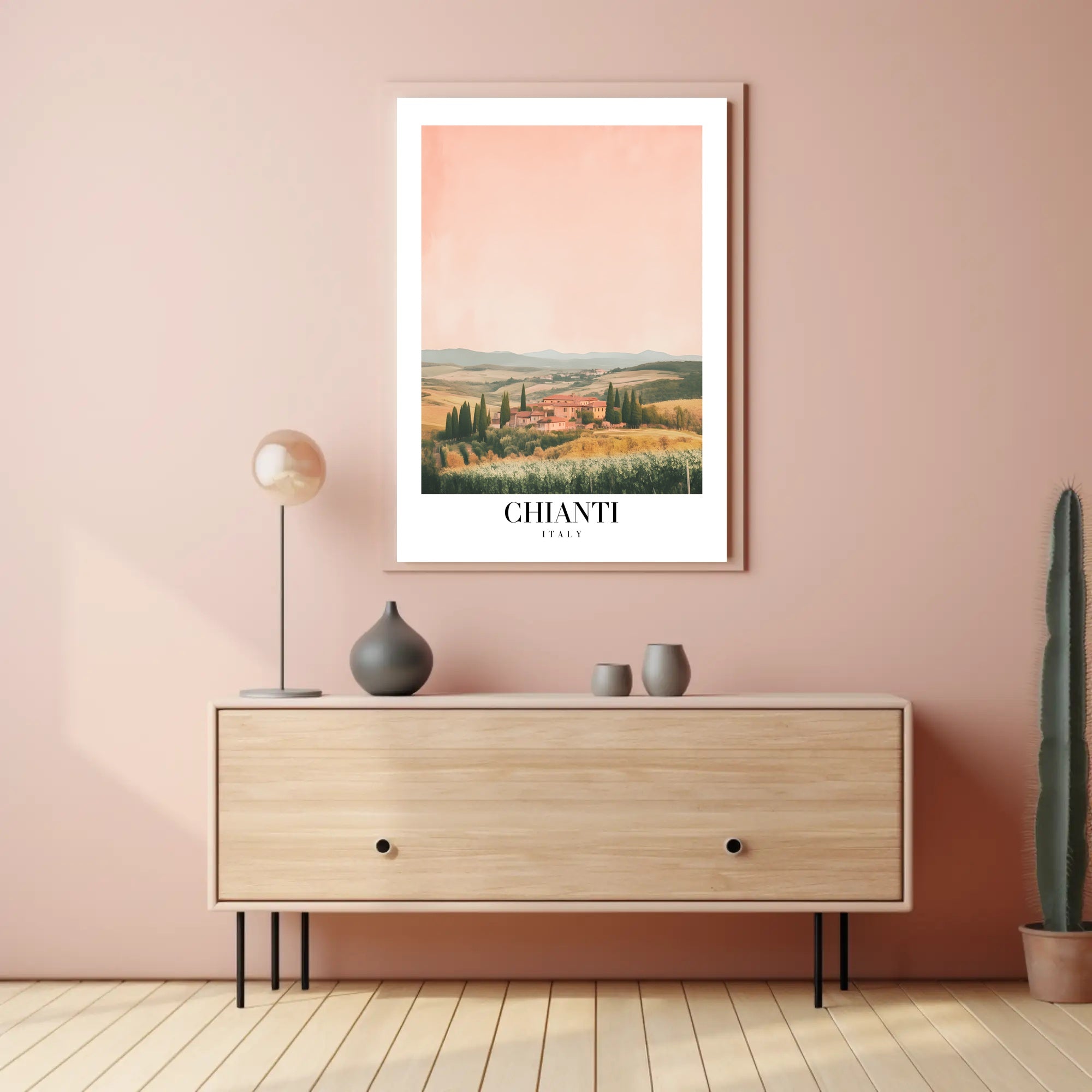 Serene Tuscan Landscape Art: Travel Poster PosterGoat