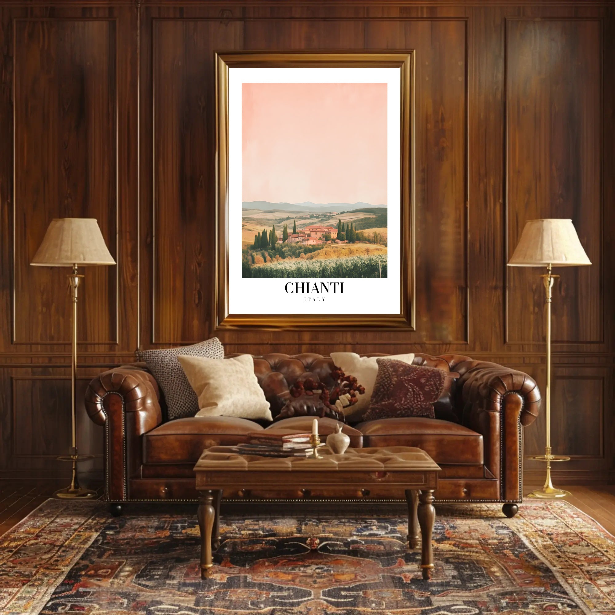 Serene Tuscan Landscape Art: Travel Poster PosterGoat