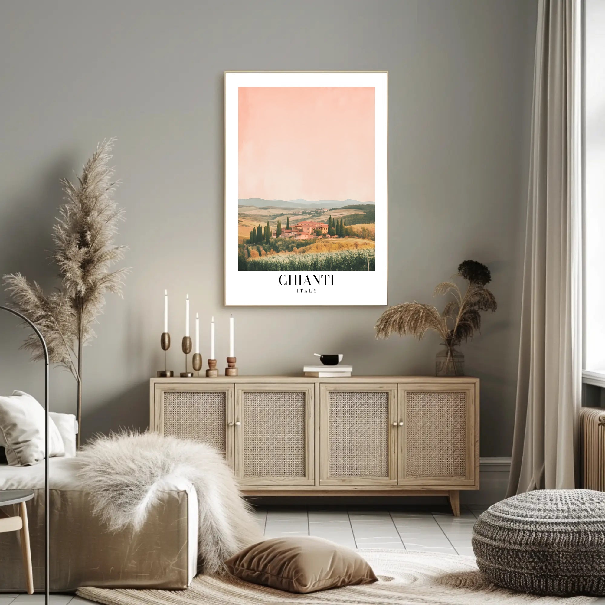 Serene Tuscan Landscape Art: Travel Poster PosterGoat