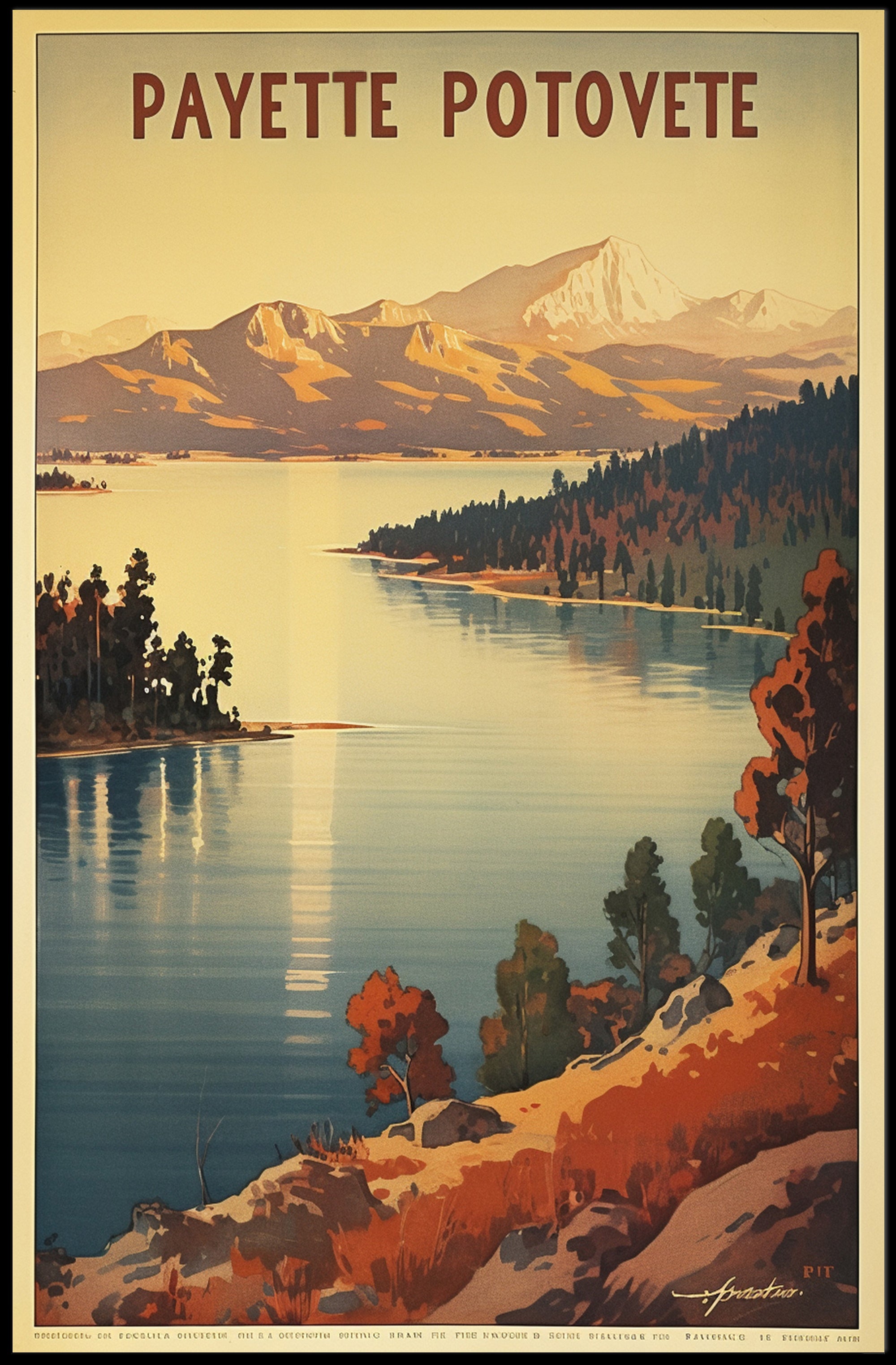 Serene Wilderness Lake National Park Poster PosterGoat