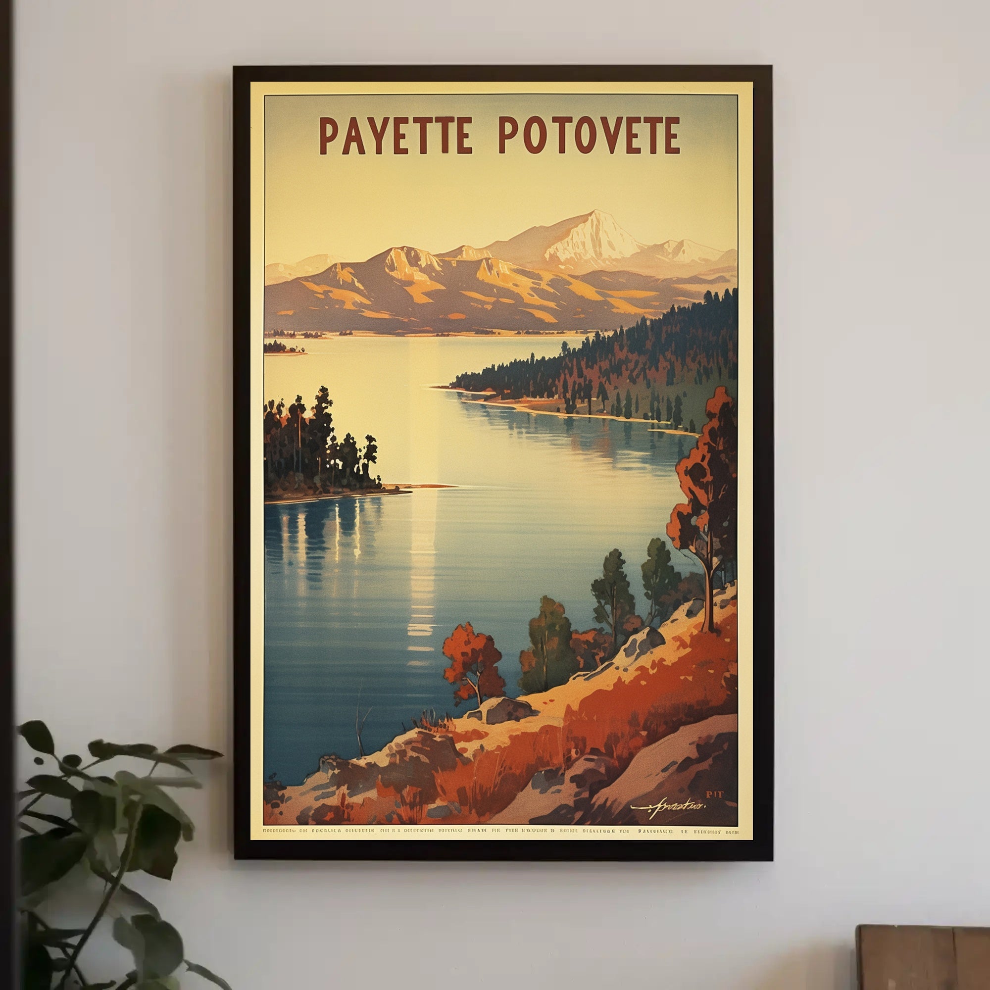 Serene Wilderness Lake National Park Poster PosterGoat