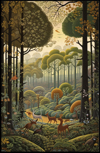 Serene Wildlife Scene in Nature National Park Poster PosterGoat