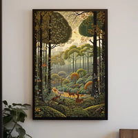 Serene Wildlife Scene in Nature National Park Poster PosterGoat