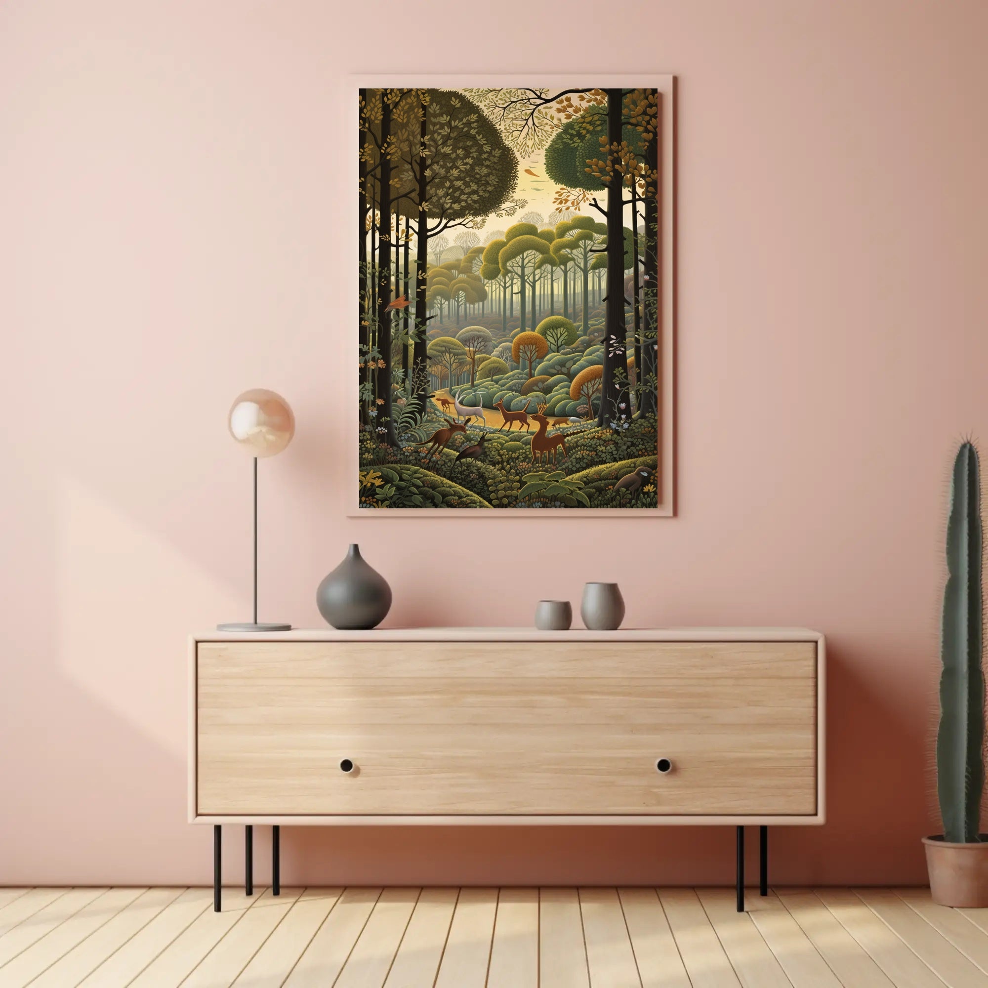 Serene Wildlife Scene in Nature National Park Poster PosterGoat