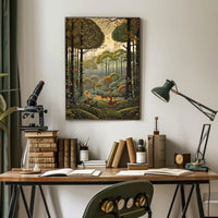Serene Wildlife Scene in Nature National Park Poster PosterGoat