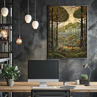 Serene Wildlife Scene in Nature National Park Poster PosterGoat