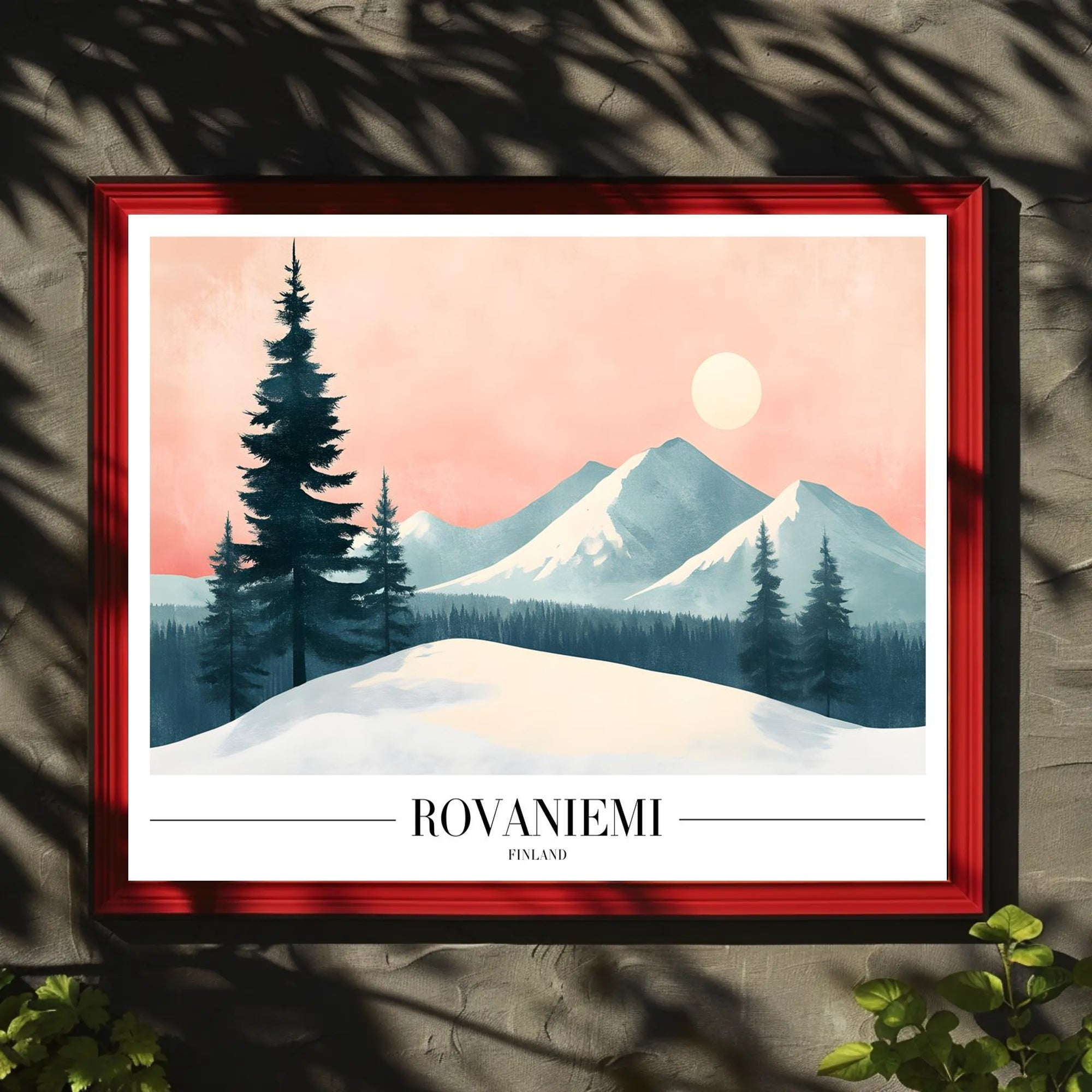 Serene Winter Landscape Nordic Travel Poster PosterGoat