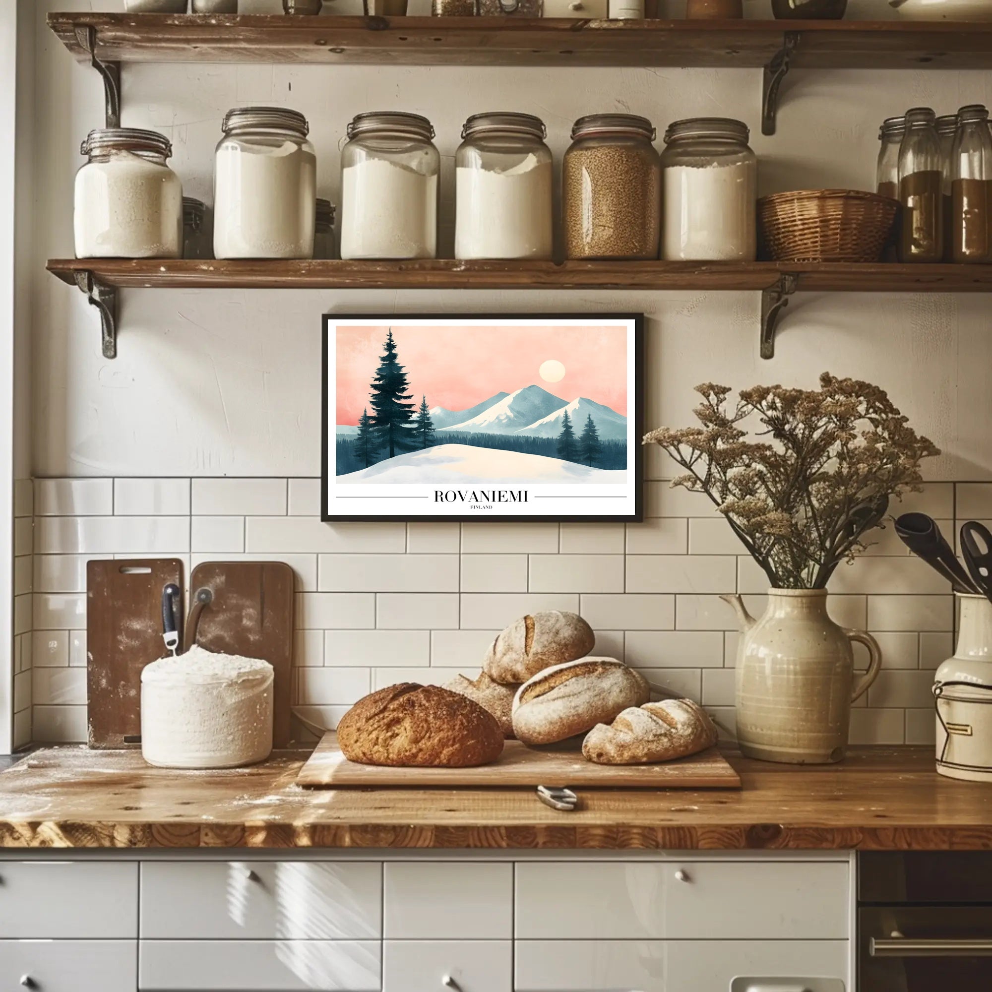 Serene Winter Landscape Nordic Travel Poster PosterGoat