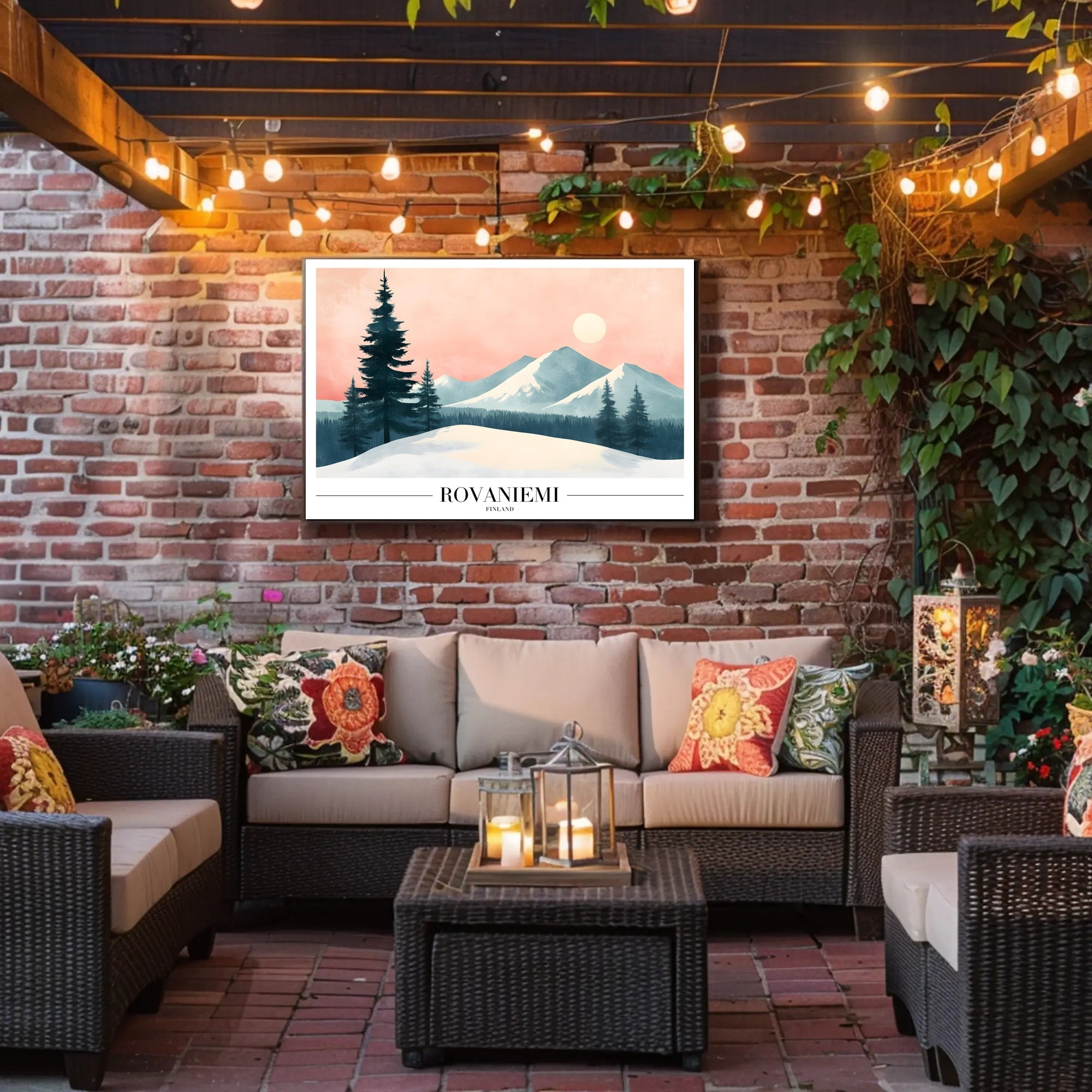 Serene Winter Landscape Nordic Travel Poster PosterGoat