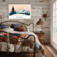 Serene Winter Landscape Nordic Travel Poster PosterGoat