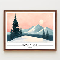 Serene Winter Landscape Nordic Travel Poster PosterGoat